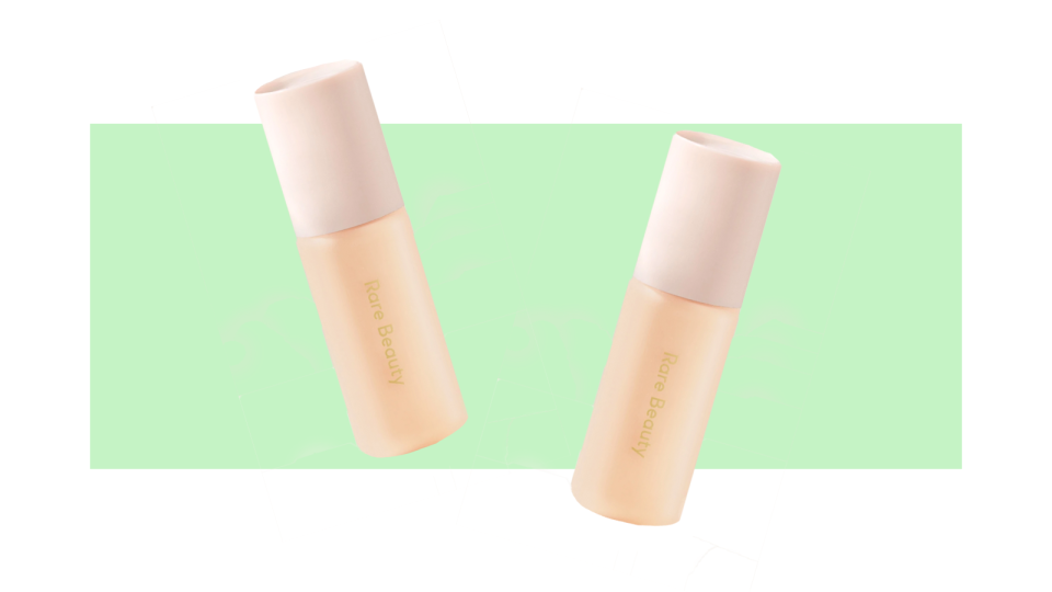 Get a light layer of coverage with the Rare Beauty Positive Light Tinted Moisturizer.