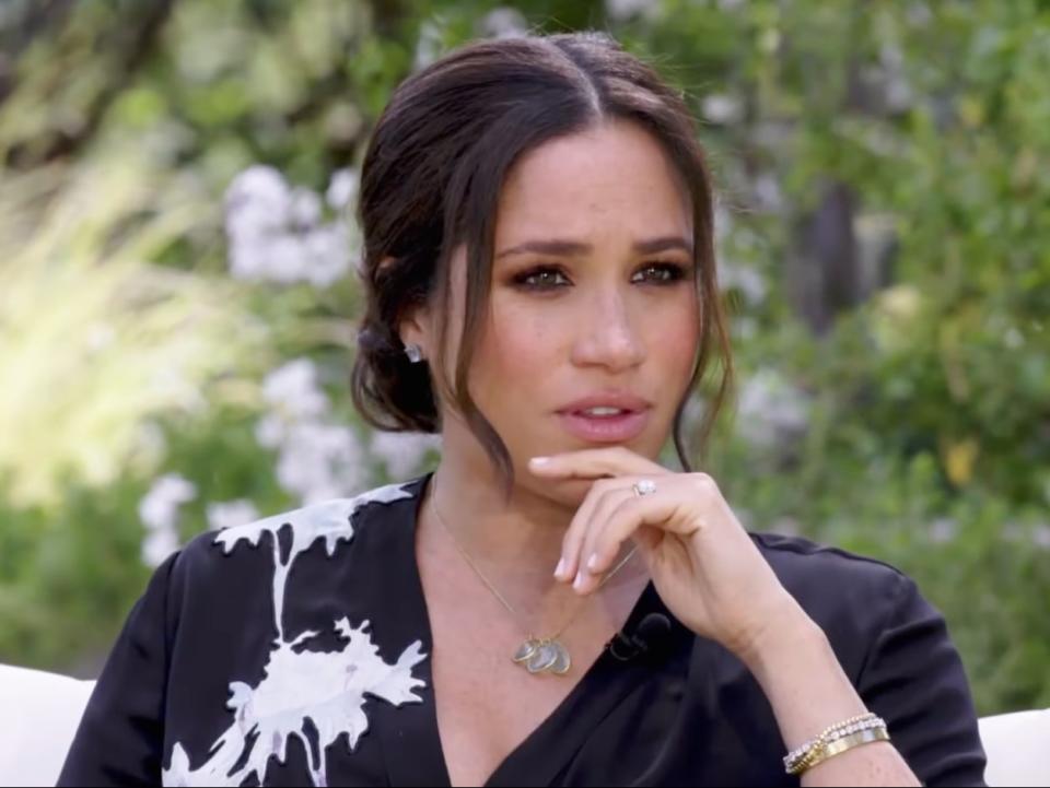 Meghan Markle told Oprah Winfrey she contemplated suicide due to abuse she received after joining the royal familyCBS