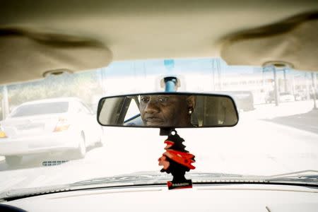 Joseph Anderson is shown in this handout photo provided by the American Civil Liberties Union (ACLU) October 21, 2015, driving his girlfriend Qumotria Kennedy's car in Biloxi, Mississippi October 6, 2015. REUTERS/William Widmer/UCLA/Handout via Reuters