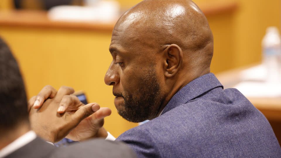 Nathan Wade listens during a hearing in front of Fulton County Superior Court Judge Scott McAfee in Atlanta, Georgia on October 5, 2023. - Erik S. Lesser/AP