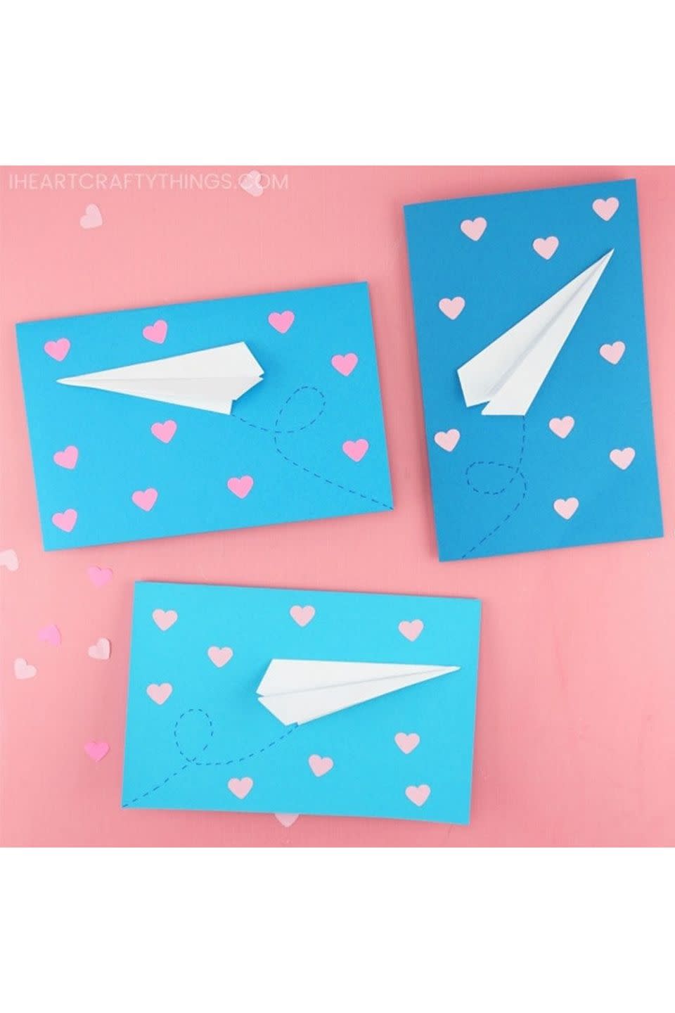 DIY Paper Airplane Valentine