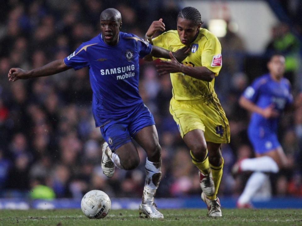 Lassana Diarra in action for Chelsea in 2006 (Getty)