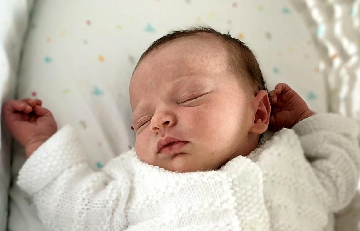 Millie was born a short while after Boris Johnson announced the lockdown. (SWNS)