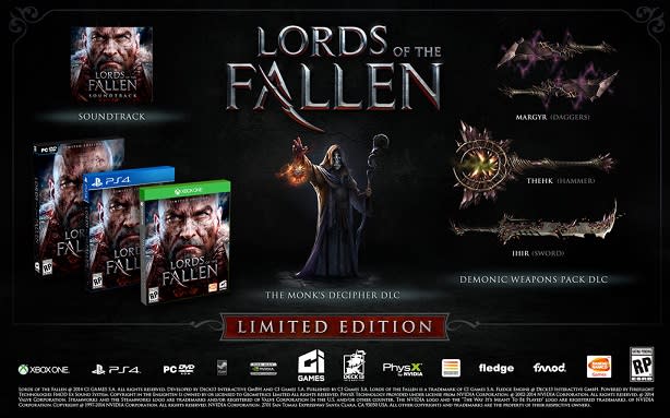 Pre-order Lords of the Fallen for bonus weapons, story DLC