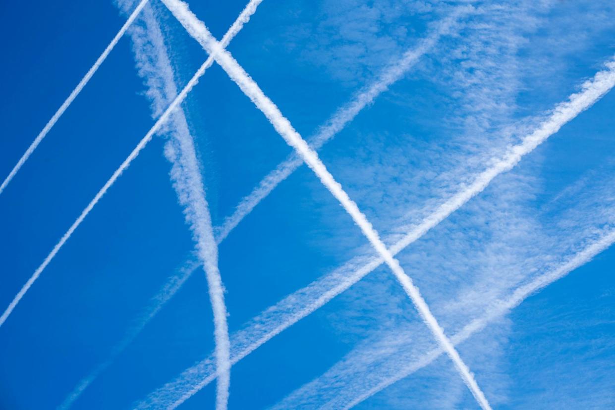 <span>A bill banning ‘chemtrails’, which scientists say is not a thing, is making its way through the Tennessee legislature.</span><span>Photograph: cunaplus/Alamy</span>