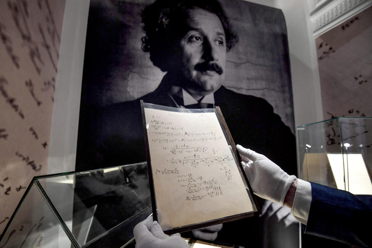 Image: FRANCE-SCIENCE-EINSTEIN-AUCTION (Alain Jocard / AFP - Getty Images)