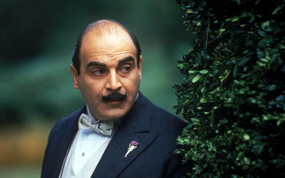 David Suchet as Hercule Poirot in ITV's adaptation of Agatha Christie's Poirot stories - ITV/Shutterstock