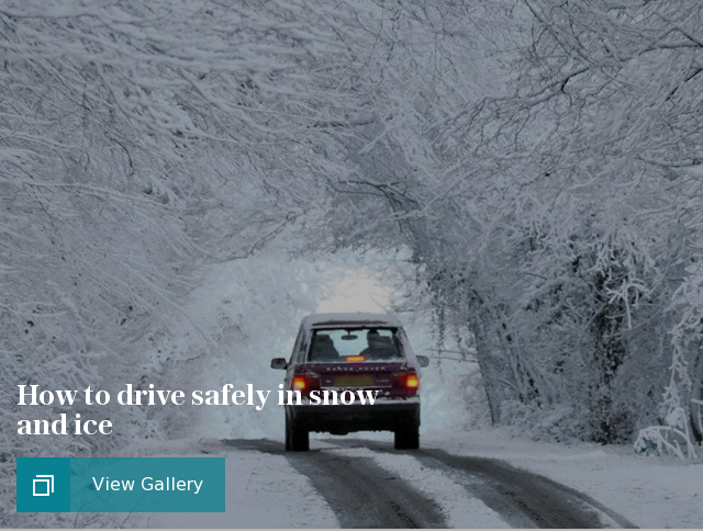 How to drive safely in snow and ice