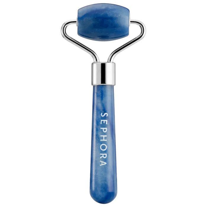 <p><a href="https://go.redirectingat.com?id=74968X1596630&url=https%3A%2F%2Fwww.sephora.com%2Fproduct%2Fsephora-collection-mini-blue-aventurine-facial-roller-P465804&sref=https%3A%2F%2F" rel="nofollow noopener" target="_blank" data-ylk="slk:Shop Now;elm:context_link;itc:0;sec:content-canvas" class="link ">Shop Now</a></p><p>Mini Blue Aventurine De-Puffing Facial Roller</p><p>sephora.com</p><p>$6.00</p>