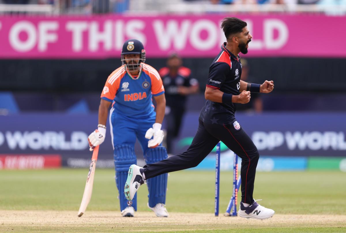 India fans flood New York cricket stadium for T20 match vs. USA – but some have mixed allegiances