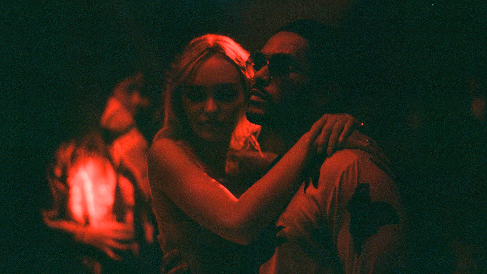 Lily-Rose Depp and The Weeknd on HBO's The Idol.  (Picture: Eddy Chen/HBO)