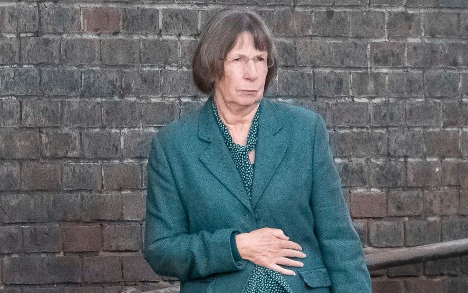 Valeries Shepherd, seen leaving Weymouth Magistrates' Court, was sent 'distressing and unsavoury' letters, emails and postcards - Graham Hunt/BNPS