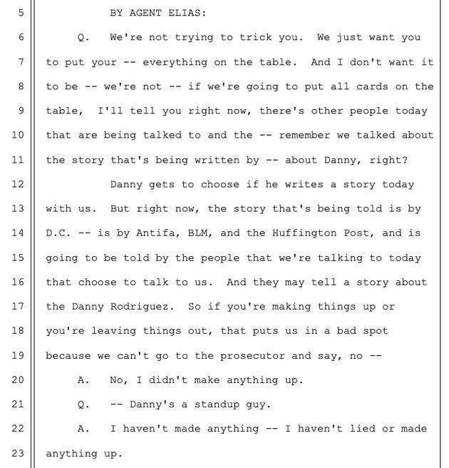 The FBI suggested to Rodriguez that they could help re-write the narrative being written about him by 