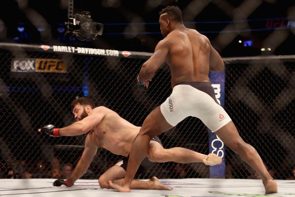 Ngannou floors Andrei Arlovski (Getty Images)