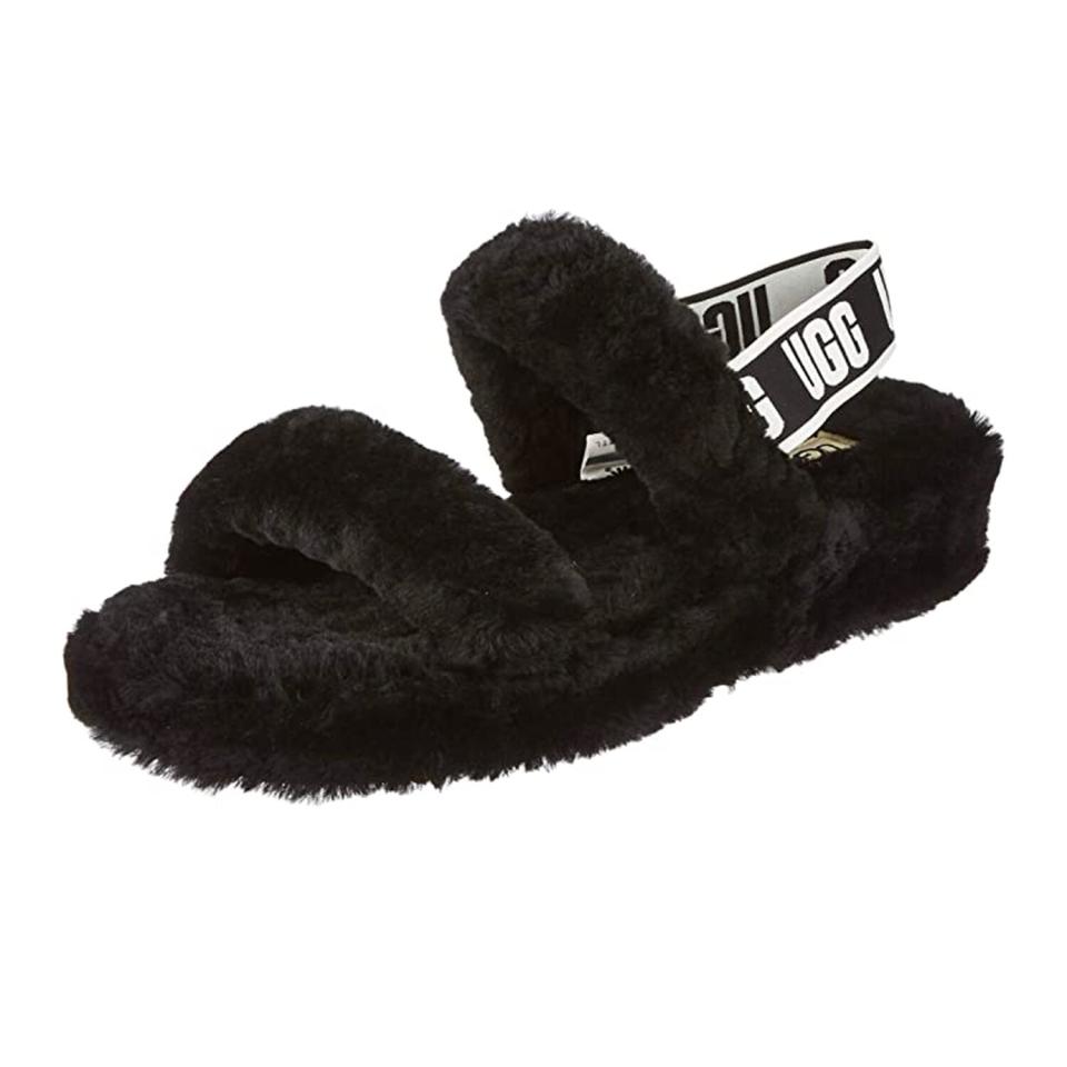 ugg womens oh yeah slipper black