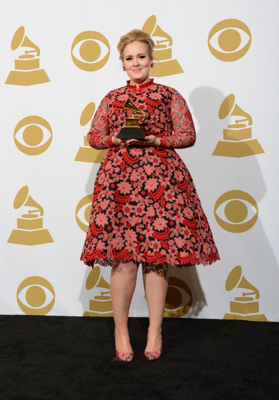 February 2013,  Grammy Awards (AFP via Getty Images)