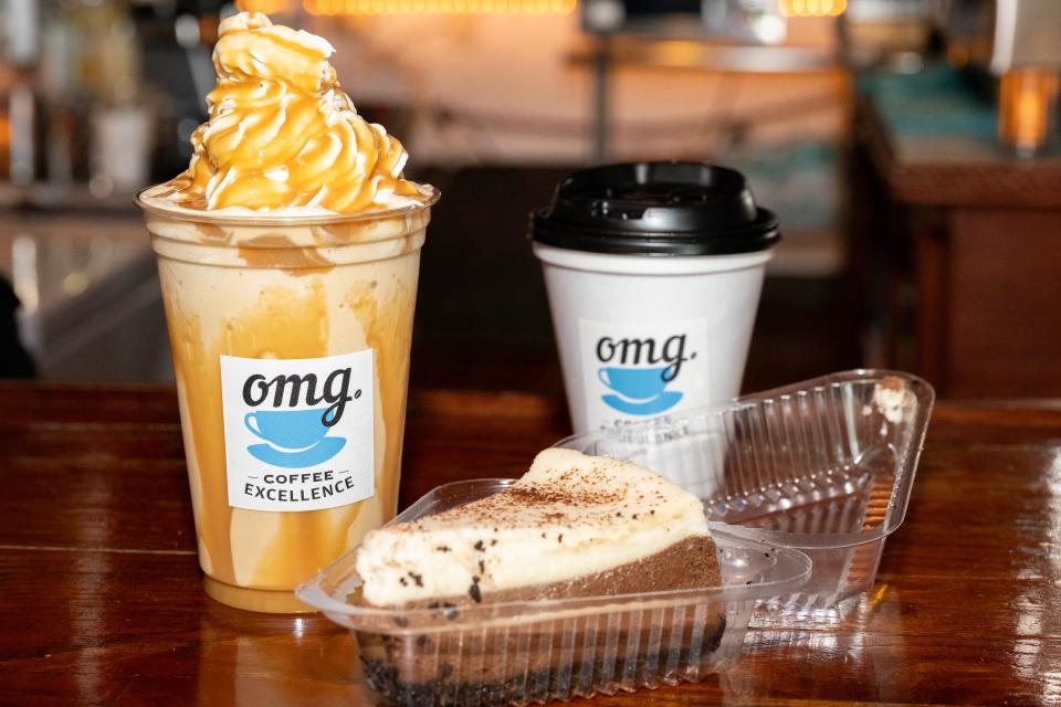 OMG Coffee Excellence offers speciality shakes like the caramel macchiato, signature roasted coffee blends and new luxury cheesecake options at its new location at the Lake Square Mall in Leesburg.