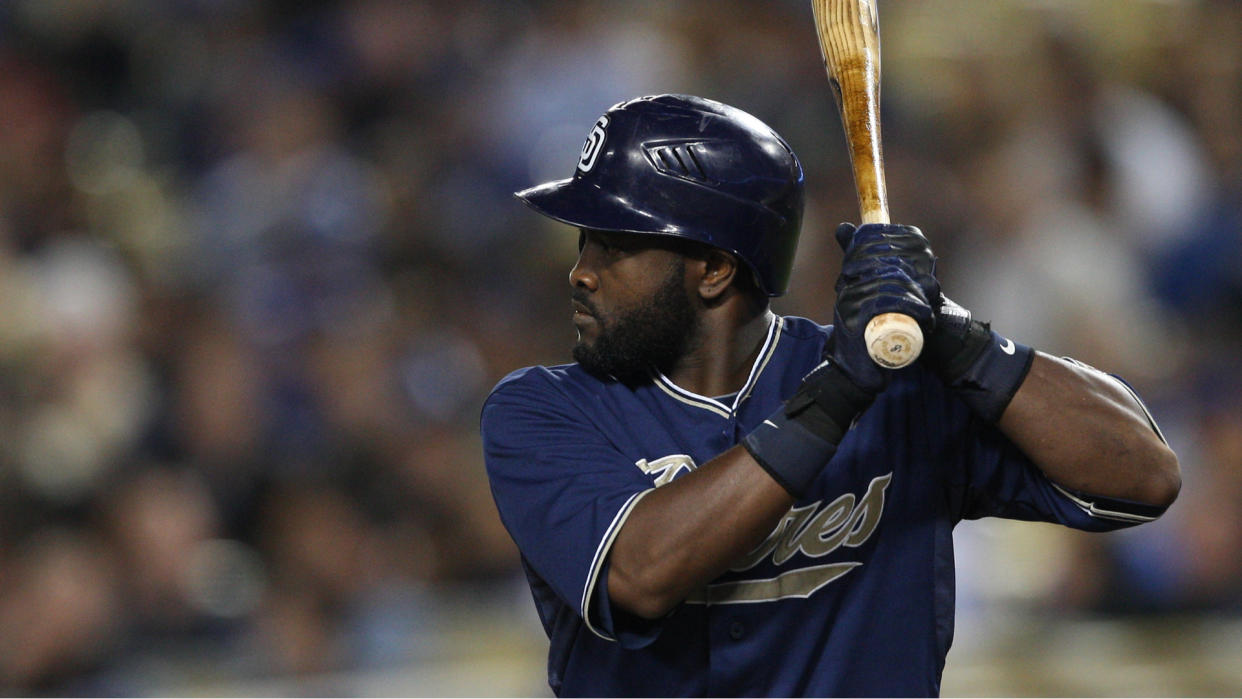 LOS ANGELES - SEP 23: San Diego Padres CF #18 Tony Gwynn during the Padres vs. Dodgers game on Sept 23 2010 at Dodgers Stadium.