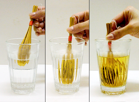 Jeeyun Michaella Chung designed these portable tea sticks. The teabags are attached inside the sticks allowing you to stir your cuppa to perfection.