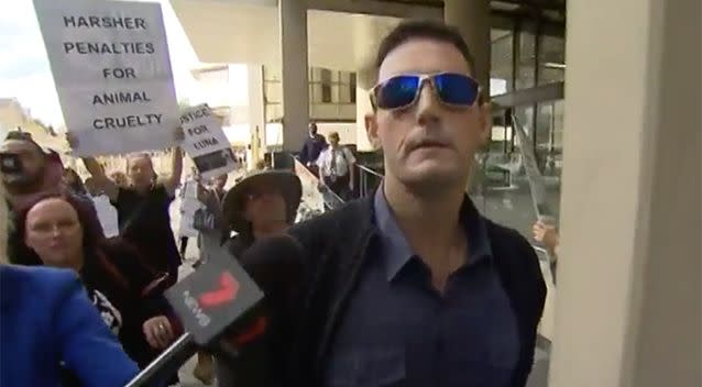 Jayde Paul Rowan has said he was defending his dog. Photo: 7 News