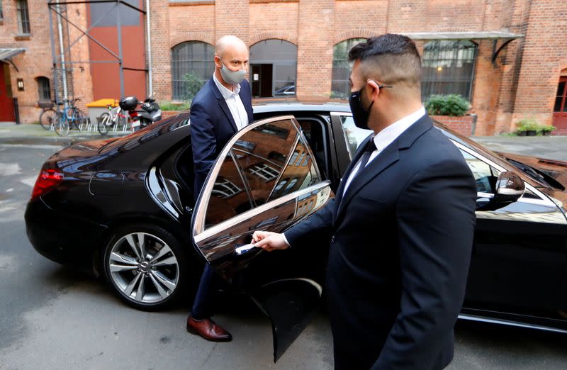 German chauffeur service Blacklane CEO Jens Wohltorf is pictured in Berlin