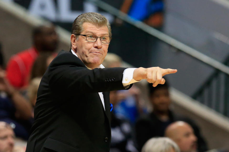 Geno Auriemma is on the cusp of winning his 1,000th game as head coach at UConn. (Getty Images)