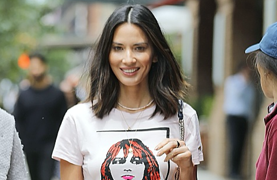 Olivia Munn’s adorable floral leather miniskirt is on sale right now!