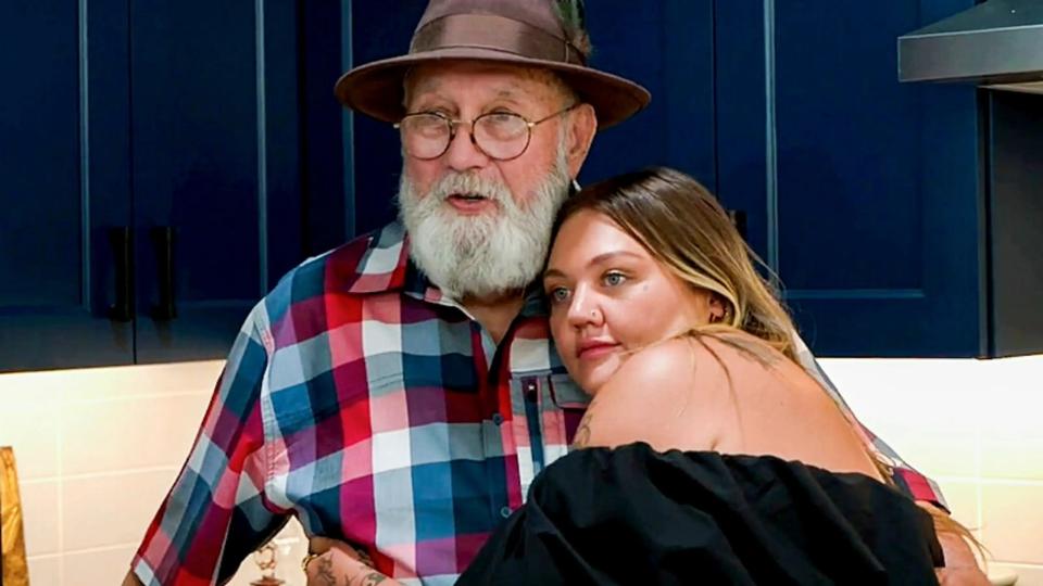 Elle King and her "PawPaw," Dave King, on the season three finale of CBS' Secret Celebrity Renovation