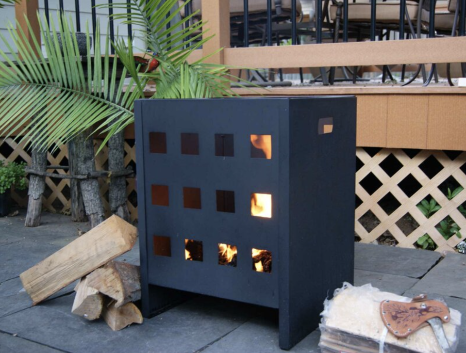 Meadow Steel Wood Burning Fire Pit (Credit: Wayfair)