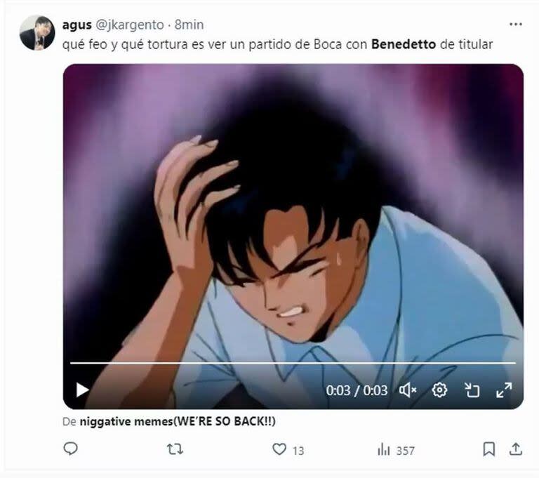 Los mejores memes del empate de Boca Juniors ante Nacional de Potosí. Captura: X