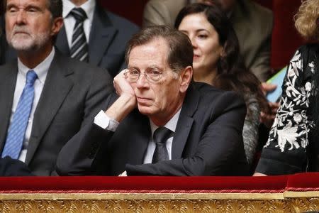 Head of the Palestinian Mission in France, Hael Al Fahoum attends a debate on Palestine status at the National Assembly in Paris November 28, 2014. REUTERS/Charles Platiau