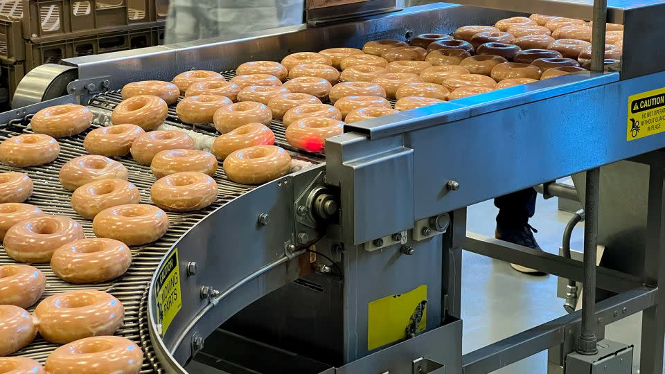 Krispy Kreme doughnuts are baked within Camp Humphreys by the thousands, delivering "a taste of home" from the United States. - Gawon Bae/CNN