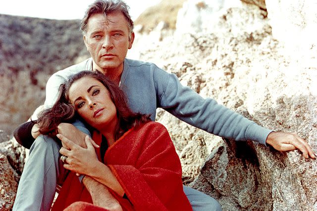 <p>API/GAMMA/Gamma-Rapho via Getty</p> Elizabeth Taylor and Richard Burton on the set of 1966's 'The Sandpiper'