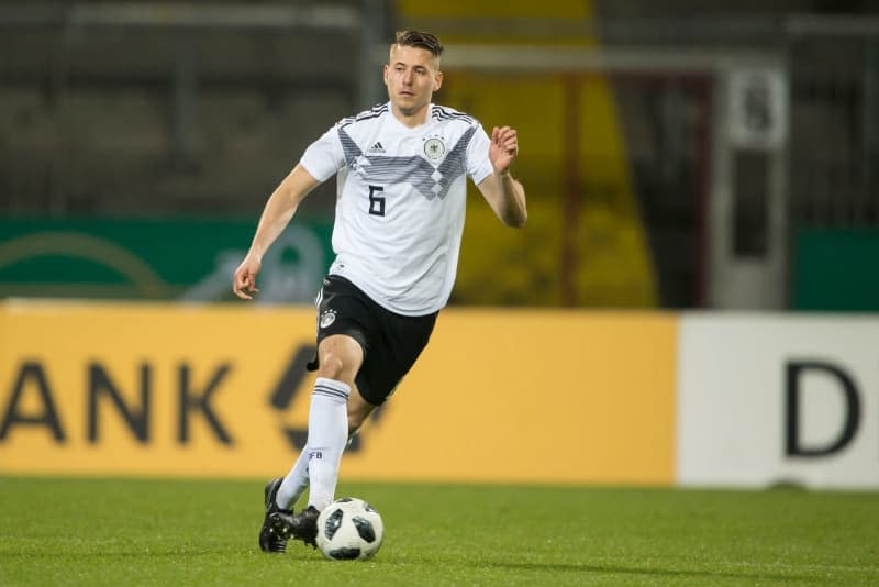 Germany's Waldemar Anton in action during the UEFA U-21 EM-Qualification soccer match between Germany and Israel. High-flying VfB Stuttgart could reportedly be represented with four players when Germany coach Julian Nagelsmann nominates his squad for upcoming friendlies against France and the Netherlands on Thursday. Swen Pförtner/dpa
