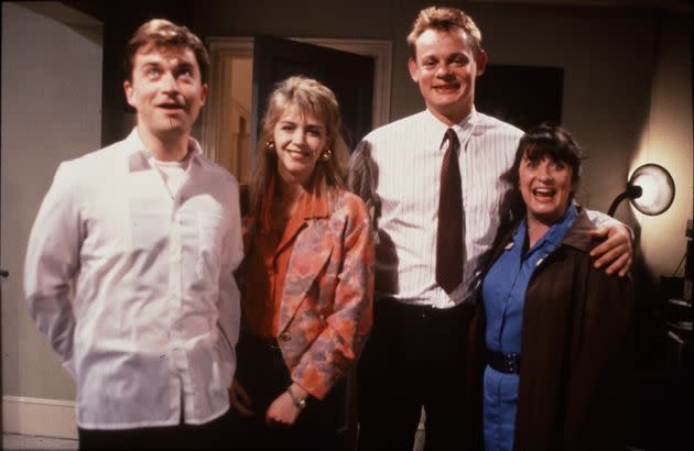 Harry Enfield (left) was the original co-star of Men Behaving Badly (Photo: Fremantle Media/Shutterstock)