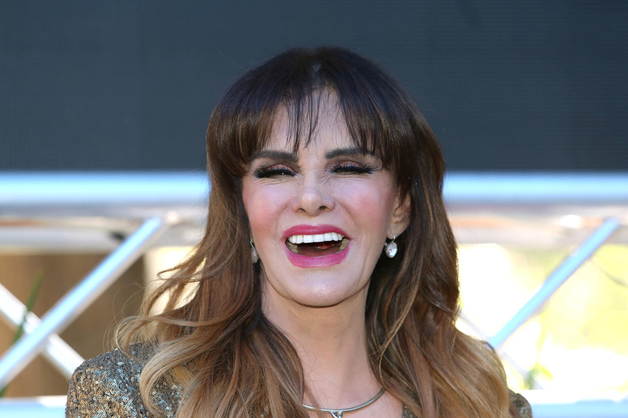 MEXICO CITY, MEXICO - DECEMBER 16: Lucía Méndez laughs during a press conference on December 16, 2019 in Mexico City, Mexico. (Photo by Adrián Monroy/Medios y Media/Getty Images)