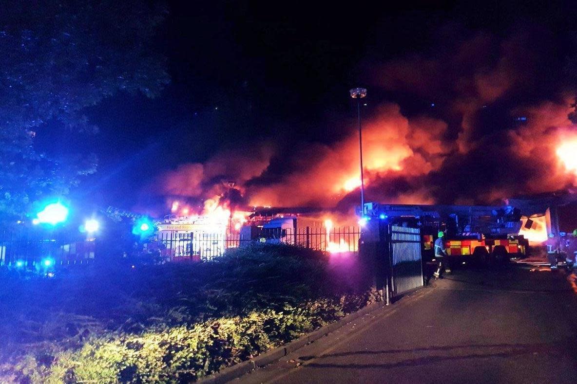 Blaze: 15 fire engines were at the scene throughout Saturday night: Essex Fire Service