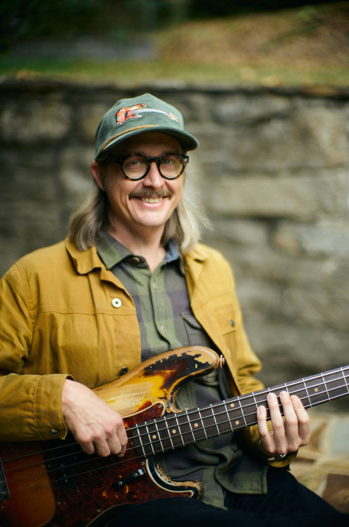 J.T. Cure, who played his guitar “Purdy” on the Chris Stapleton breakthrough album “Traveller,” has memorialized the instrument on hats that are raising money for Eastern Kentucky non-profits. Provided