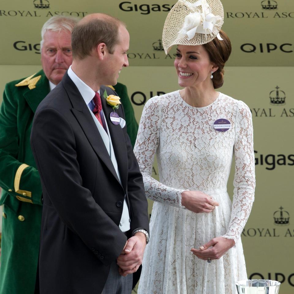 The Duchess of Cambridge attends Royal Ascot with the Duke of Cambridge - Eddie Mulholland 