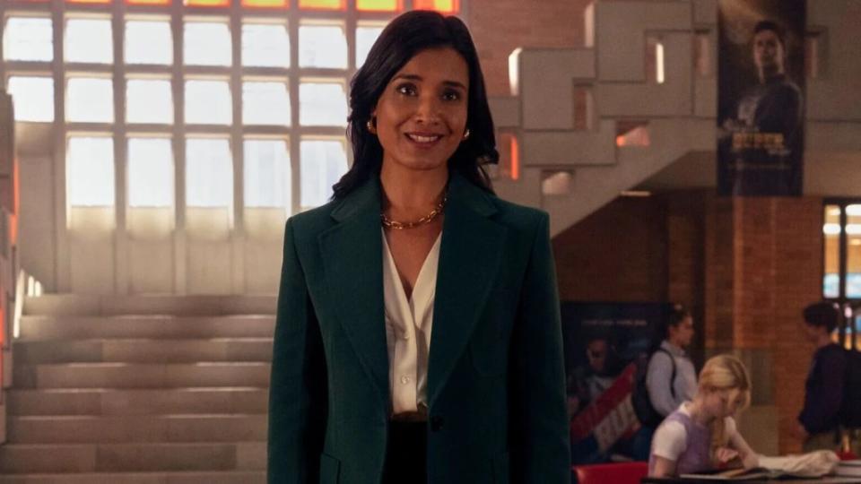 Shelley Conn as Indira Shetty in "Gen V" Season 1 (Photo credit: Prime Video)