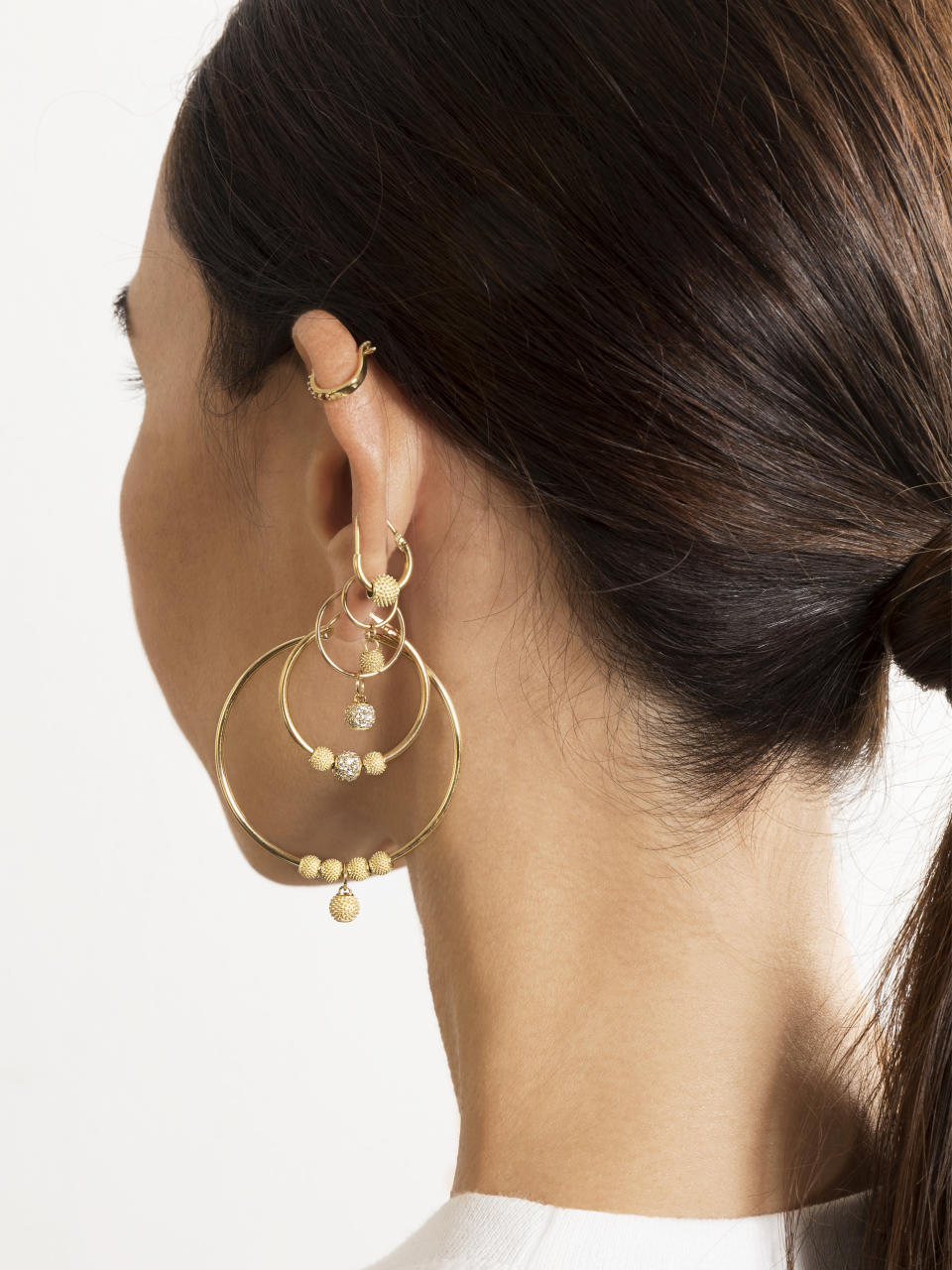 Earrings from the Annarita Celano sustainable jewelry collection. - Credit: Courtesy of Annarita Celano