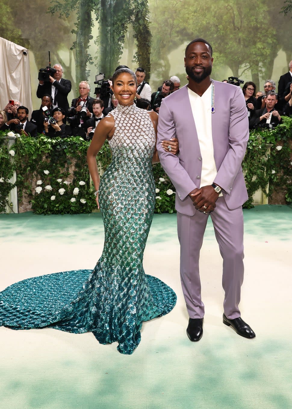 Gabrielle Union and Dwyane Wade attend The 2024 Met Gala