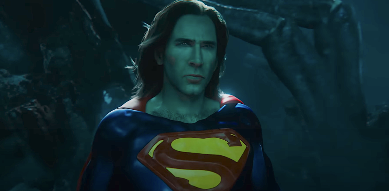  Nicolas Cage as Superman in The Flash. 