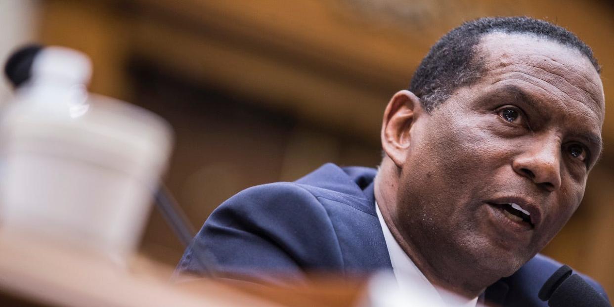 Former NFL player Burgess Owens testifies during a hearing on slavery reparations held by the House Judiciary Subcommittee on the Constitution, Civil Rights and Civil Liberties on June 19, 2019.