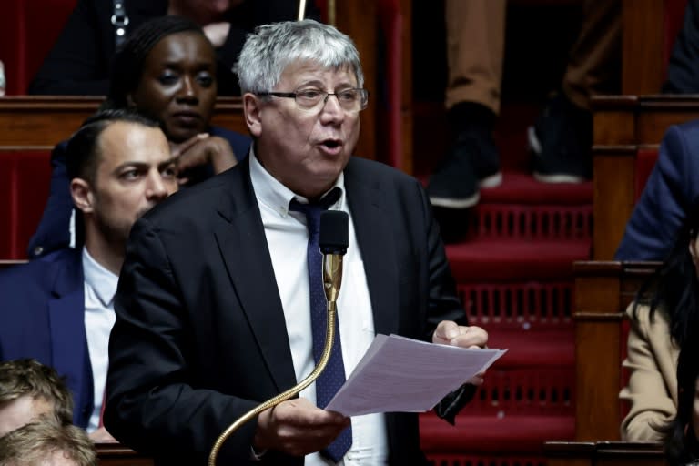 Le président de la Commission des finances à l'Assemblée, le député LFI Eric Coquerel, le 9 avril 2024 à l'Assemblée nationale, à Paris (STEPHANE DE SAKUTIN)