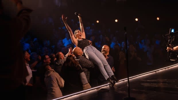 Whitney Cummings at the end of her Netflix special<p>Netflix</p>