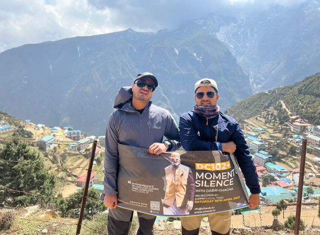 Akke Rahman (right) is believed to be the first British Bangladeshi Muslim to climb Mount Everest while fasting