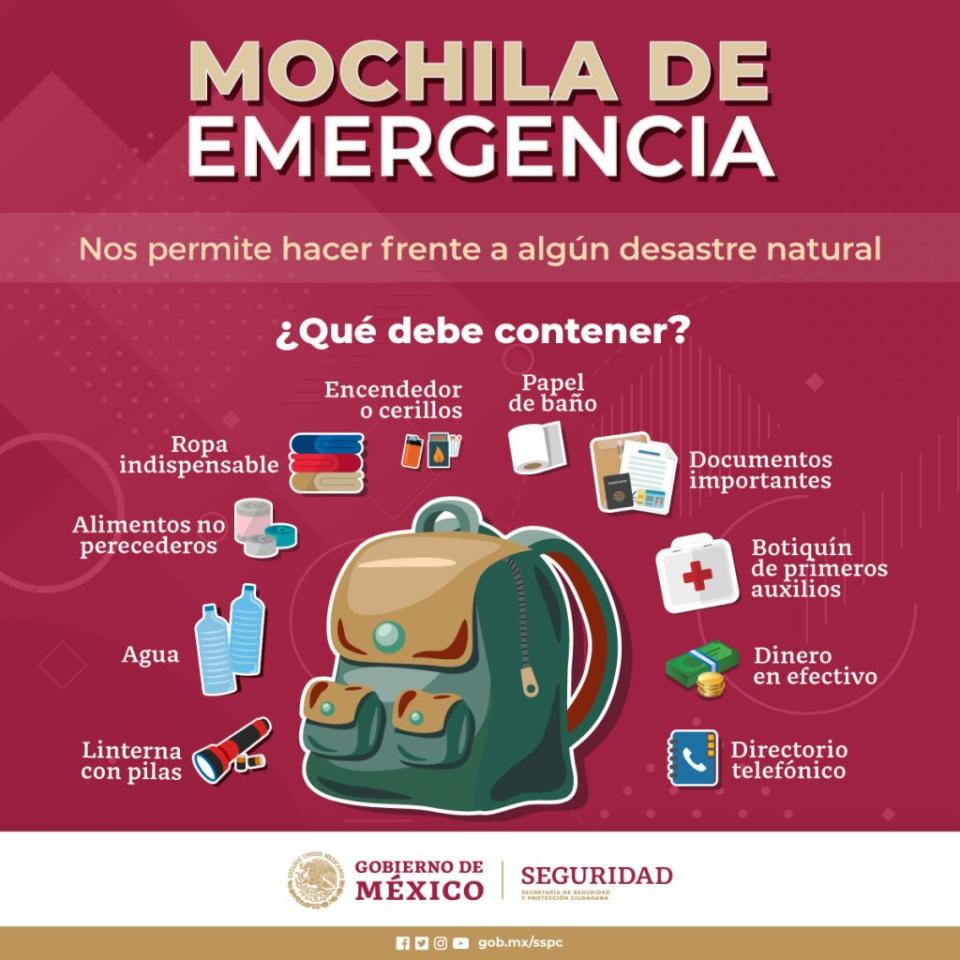 mochila de emergencias