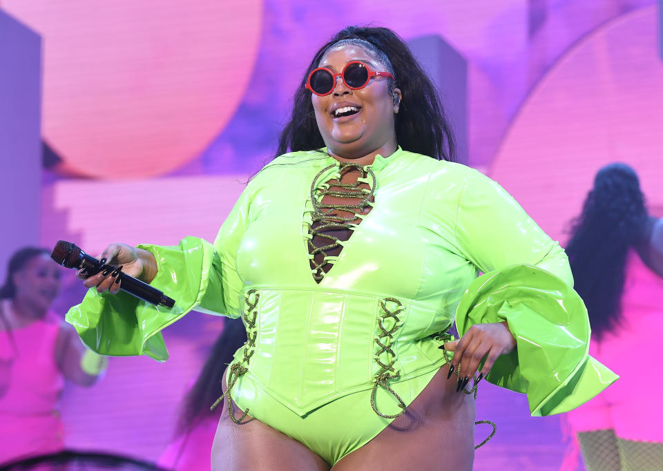 SAN FRANCISCO, CALIFORNIA - OCTOBER 30: Lizzo performs at the 2021 Outside Lands Music and Arts Festival at Golden Gate Park on October 30, 2021 in San Francisco, California. (Photo by Steve Jennings/WireImage)