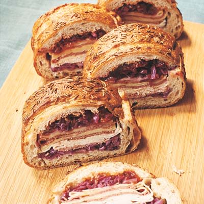 Rachael's Gigantic Reuben Loaf